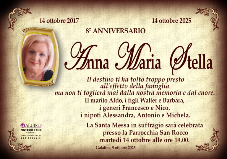 anniversaio MARIA STELLA