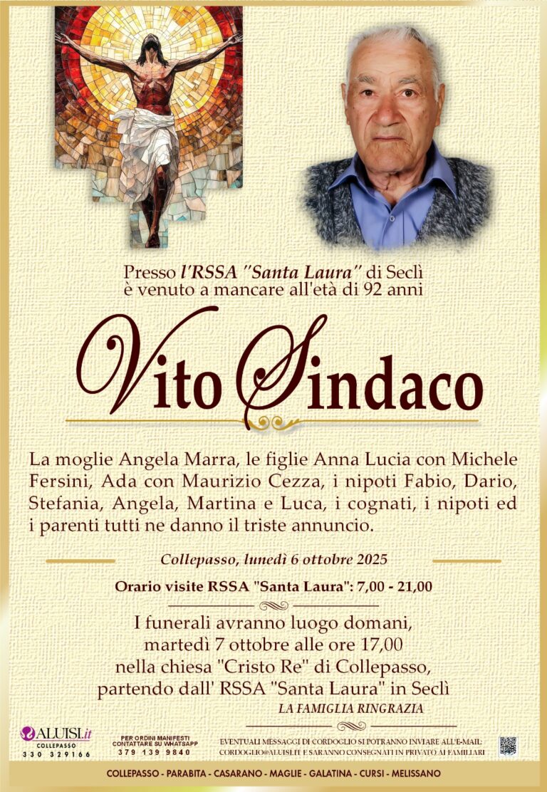 annuncio - VITO SINDACO
