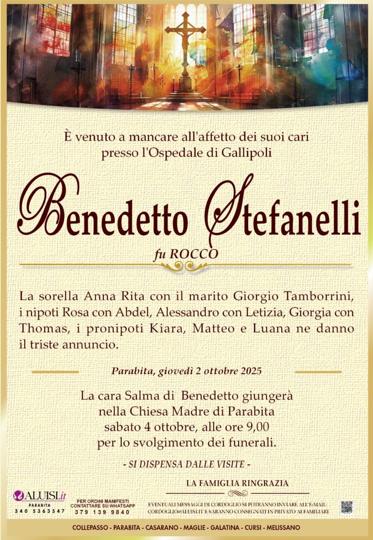 annuncio benedetto stefanelli