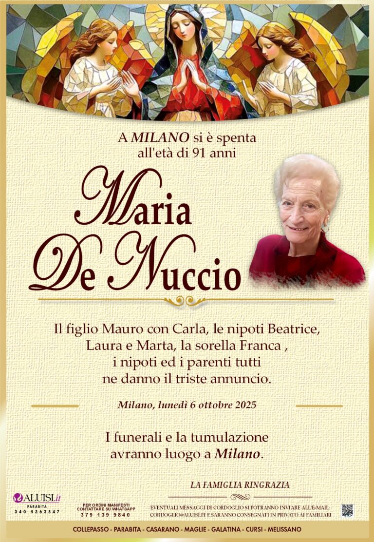 annuncio maria de nuccio VERT
