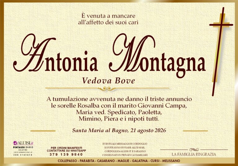 annuncio ANTONIA MONTAGNA galatina