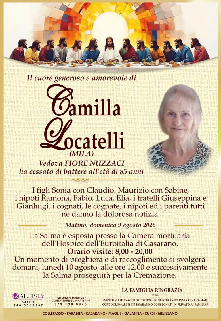 annuncio CAMILLA LOCATELLI