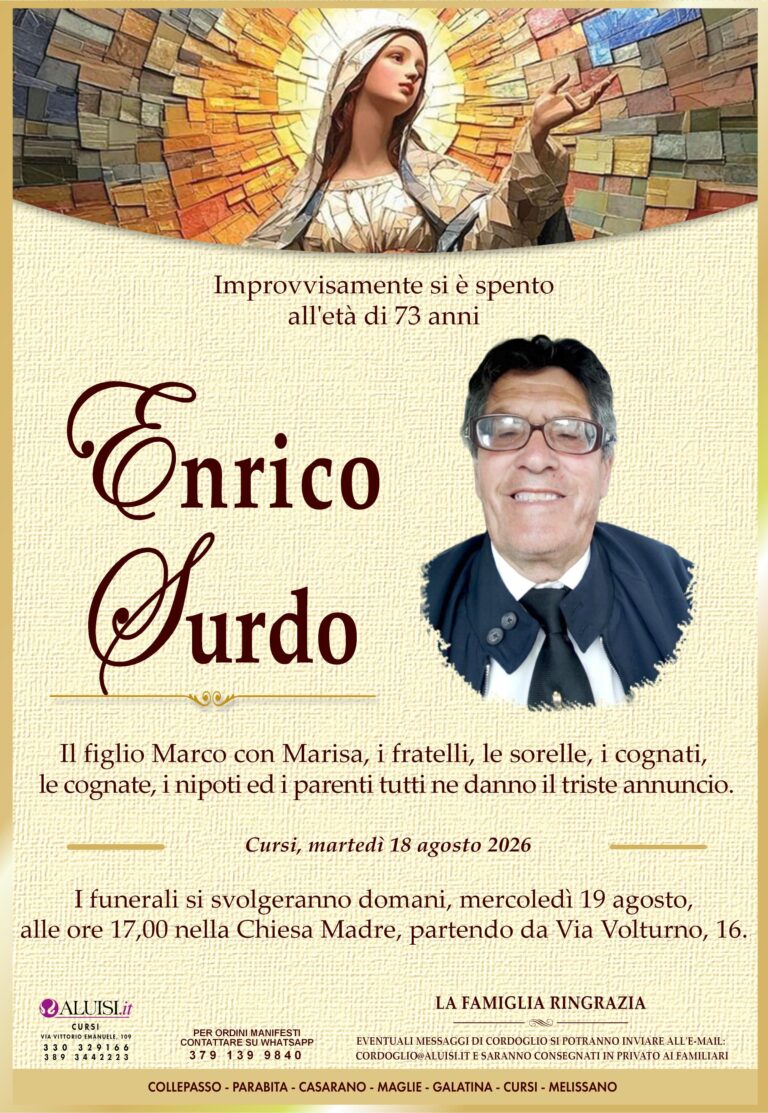 annuncio ENRICO SURDO vert