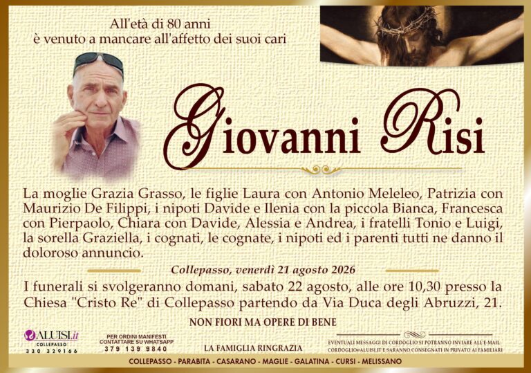 annuncio GIOVANNI RISI