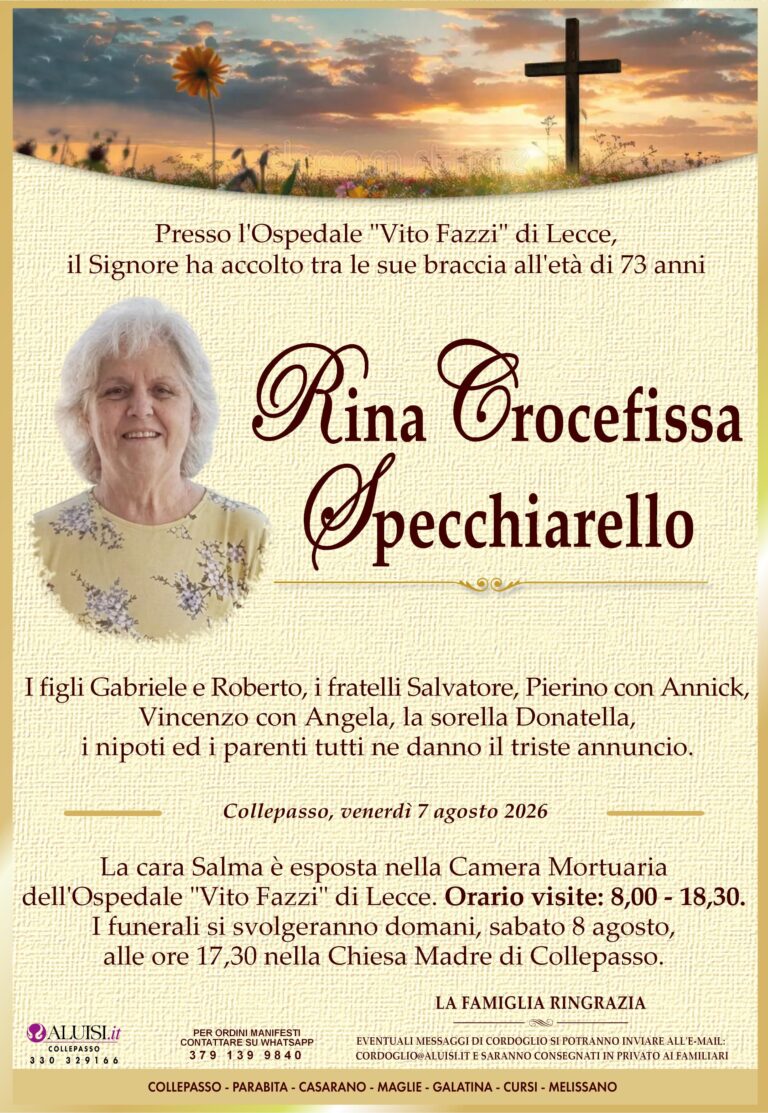 annuncio RINA CROCEFISSA