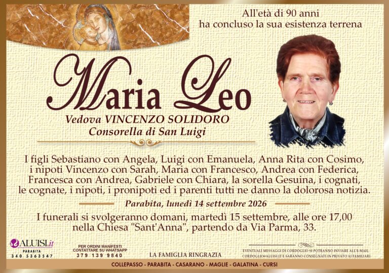 annuncio MARIA LEO