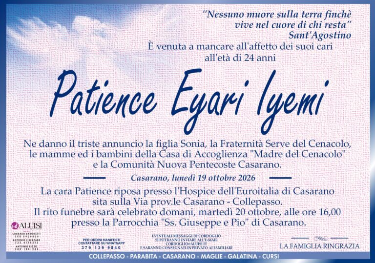Annuncio PATIENCE