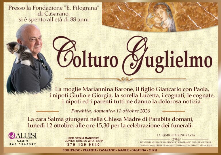 annuncio COLTURO