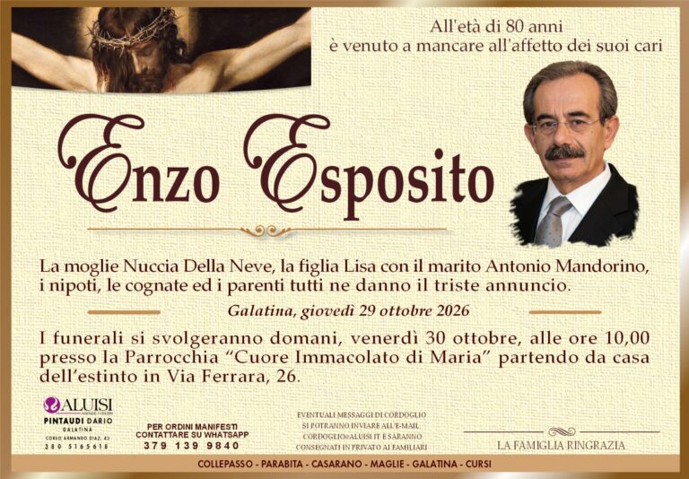 annuncio ENZO ESPOSITO