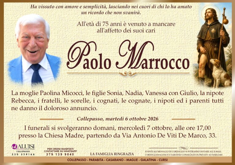 annuncio PAOLO MARROCCO